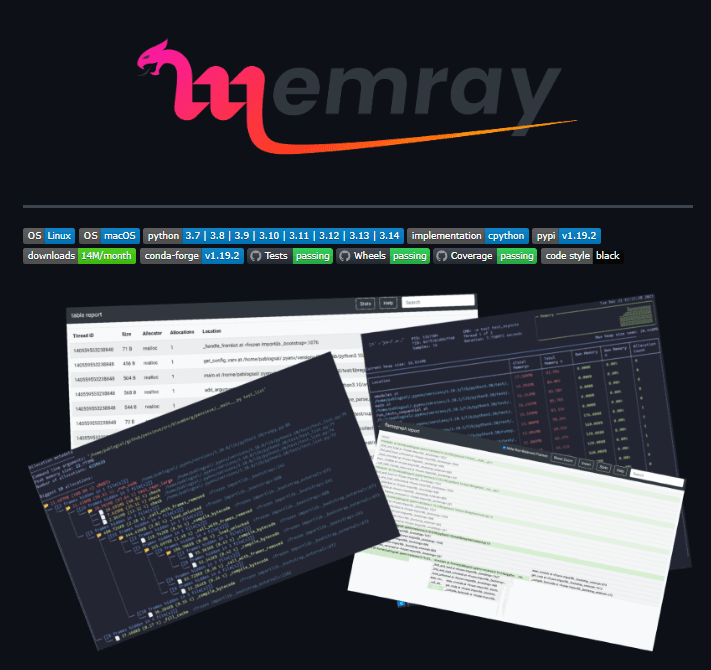 Memray GitHub repository